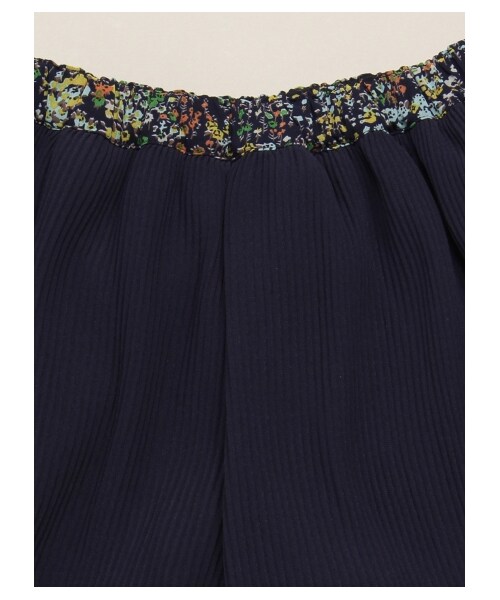 HAKKA KIDS（ハッカキッズ）の「プリーツシフォンキュロット（パンツ・レディース・ネイビー/カーキ・100/110/120）」の5枚目の写真