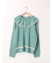 ehka sopo | 衿フリルプルオーバー(トップス)