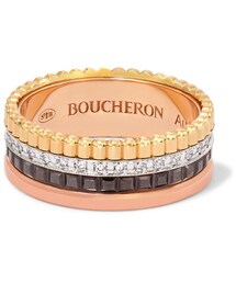 BOUCHERON | Boucheron - Quatre Classique Small 18-karat Yellow, Rose And White Gold Diamond Ring(リング)