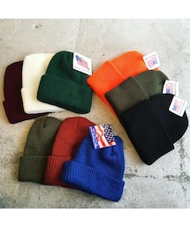 no brand | MADE IN USA🇺🇸 ACRYLIC KNIT CAP(ニットキャップ/ビーニー)