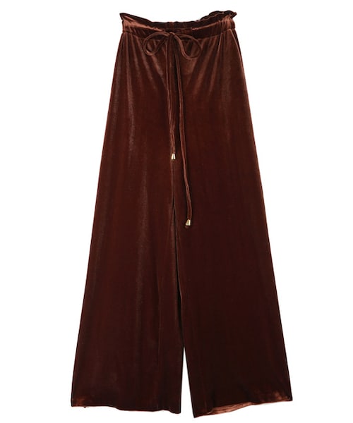 DINT（ディント）の「センチュリースリットベルベットパンツ（その他パンツ・レディース・Grey/Brown/Yellow/Black・one(44~66size)）」の4枚目の写真