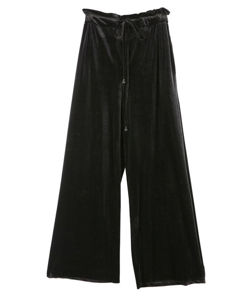 DINT（ディント）の「センチュリースリットベルベットパンツ（その他パンツ・レディース・Grey/Brown/Yellow/Black・one(44~66size)）」の2枚目の写真