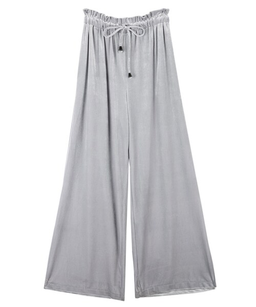 DINT（ディント）の「センチュリースリットベルベットパンツ（その他パンツ・レディース・Grey/Brown/Yellow/Black・one(44~66size)）」の3枚目の写真