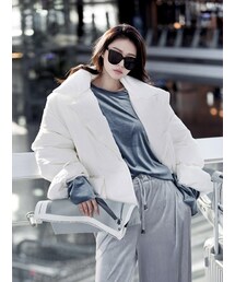 DINT | ストッパーボリュームストリングのおかげダウンパディング(マウンテンパーカー)