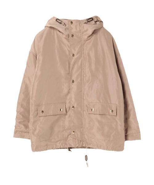earth music&ecology（アースミュージックアンドエコロジー）の「・ボアライナー付マウンテンパーカー（ジャケット/アウター・ベージュ/カーキ/ネイビー・M/L）」の11枚目の写真