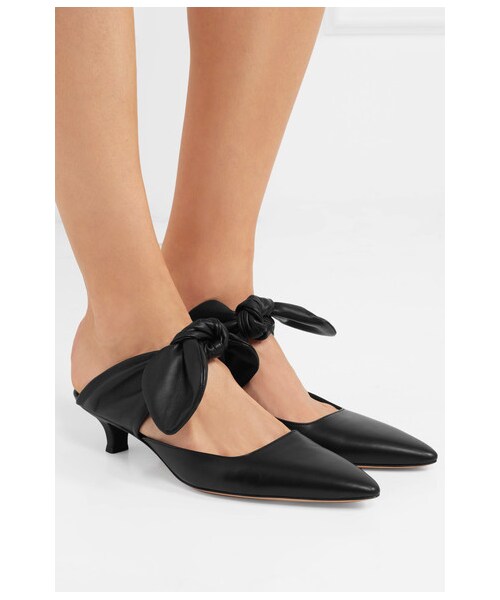 THE ROW ザロウ COCO スエード リボン ミュール パンプス【38】 THE ROW ザロウ COCO スエード リボン ミュール パンプス【38】 THE