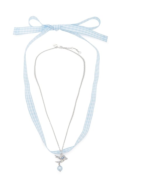 miu miu（ミュウミュウ）の「MIU MIU Swallow-pendant gingham