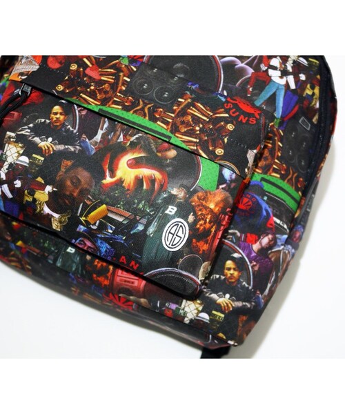 美品 アンドサンズ HIPHOP LIFE BACKPAC リュック 総柄 ANDSUNS - 美品 アンドサンズ HIPHOP LIFE BACKPAC リュック 総