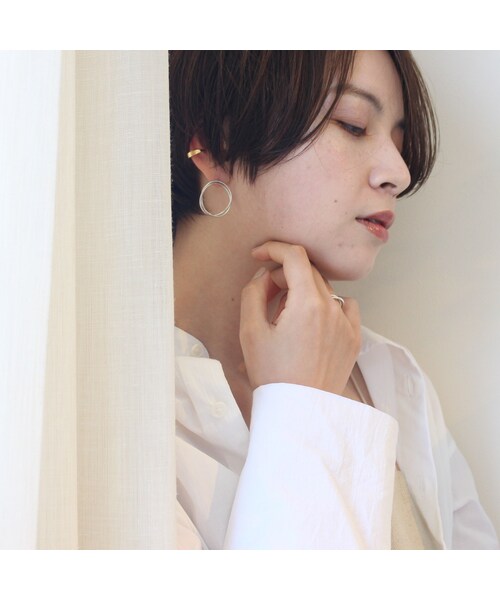 Handmade(ハンドメイド)の「gold ear cuff(ピアス(片耳用)・レディース・その他)」の10枚目の写真