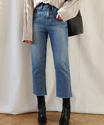 DHOLIC | クロップドストレートデニムパンツ(デニムパンツ)