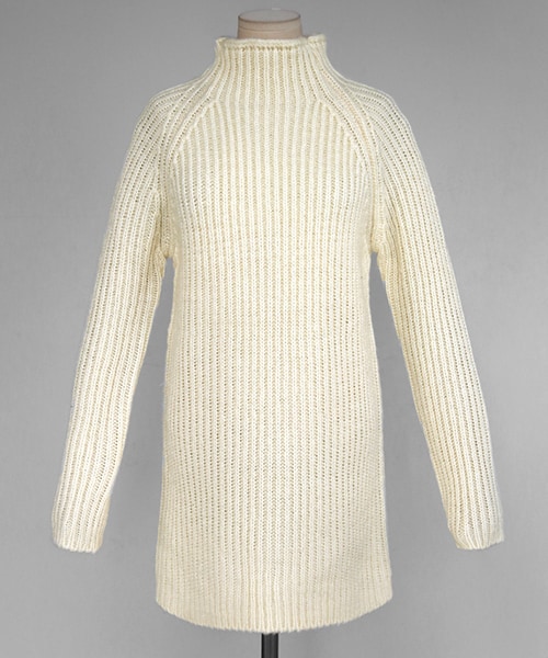 DHOLIC（ディーホリック）の「ハーフネックラグランミニワンピース（ワンピース・レディース・ピンク/ベージュ/ホワイト/ブラック・FREE）」の2枚目の写真