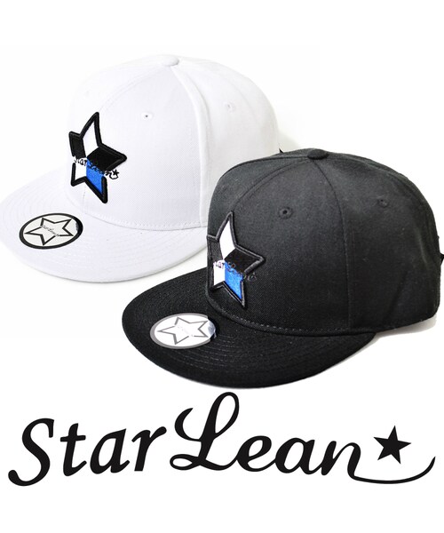 Starlean スターリアン の スターリアン 公式 Otto製 オットー ベースボールキャップ メンズ レディース 白黒 キャップ 秋 冬 5パーツ刺繍ベースボールキャップ Blue キャップ Wear