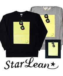 StarLean | スターリアン【公式】スウェット トレーナー 長袖 シンプル 黒 白 グレー おしゃれ トップス 人気 男女兼用 大きめ 秋 冬 サングラスプリントスウェット(イタリア)(スウェット)