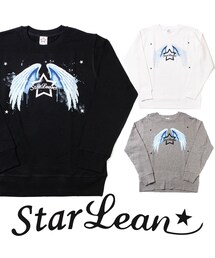 StarLean | スターリアン【公式】トレーナー 長袖 ロゴ 大きめ 個性 カジュアル 原宿 モード ロック メンズ 男女兼用 黒白 秋 冬 WINGスターリアンロゴスウェット(スウェット)