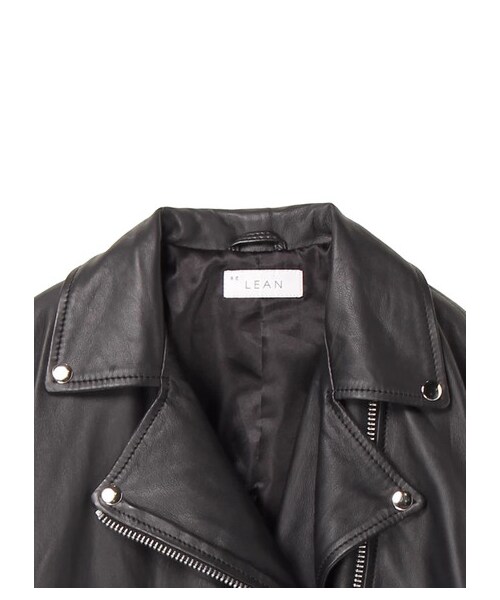 GARAGE OF GOOD CLOTHING(ガレージオブグッドクロージング)の「LEA 別注ドルマンスリーブライダース(ジャケット/アウター・ブラック・F)」の3枚目の写真