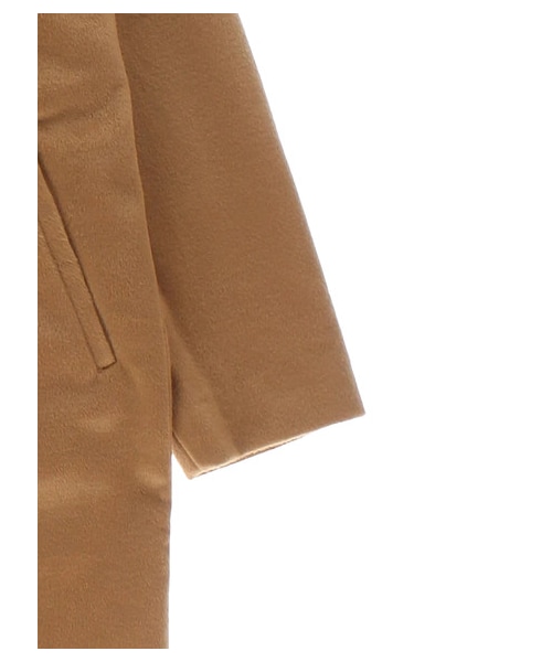 E hyphen world gallery（イーハイフンワールドギャラリー）の「・T/Rビーバーノーカラーコート（ジャケット/アウター・グレー/ブラック/ピンク/キャメル・F）」の4枚目の写真