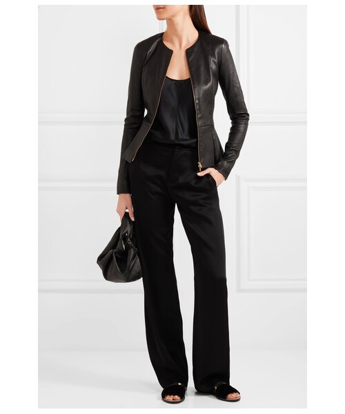 THE ROW Anasta アナステ レザージャケット 黒 2 The Row - Anasta leather jacket The Row