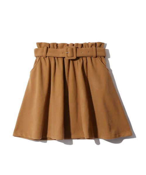 GRL（グレイル）の「ベルト付フレアスカート（スカート・レディース・ブラック/ボルドー/キャメル/マスタード・M）」の2枚目の写真