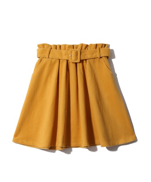GRL（グレイル）の「ベルト付フレアスカート（スカート・レディース・ブラック/ボルドー/キャメル/マスタード・M）」の3枚目の写真