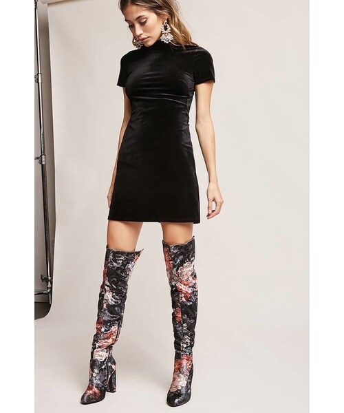 floral over the knee boots