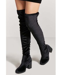 FOREVER 21 | FOREVER 21 Velvet Thigh High Boots(ブーツ)