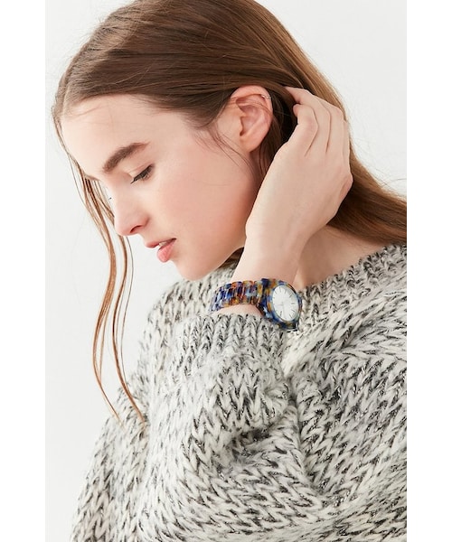 NIXON(ニクソン)の「Nixon Time Teller Acetate Tortoiseshell Watch(アナログ腕時計・レディース・Brown/Blue・ONE SIZE)」の6枚目の写真