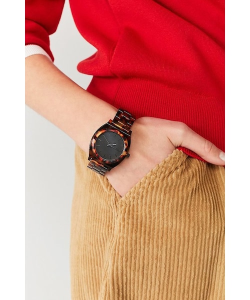 NIXON(ニクソン)の「Nixon Time Teller Acetate Tortoiseshell Watch(アナログ腕時計・レディース・Brown/Blue・ONE SIZE)」の3枚目の写真