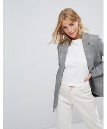 Bershka | Bershka Dog Tooth Tailored Blazer(テーラードジャケット)