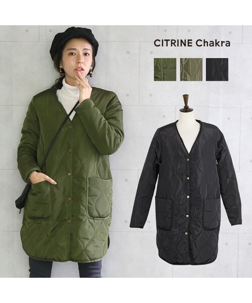 Citrine Chakra シトリンチャクラ の 裏ボアキルティングコート その他アウター Wear