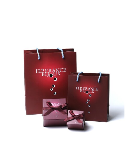 H.P.FRANCE BIJOUX(アッシュ・ペー・フランス ビジュー)の「REDLINE|Double ブレスレット(その他・0002 ROUGE/YG・Free)」の3枚目の写真