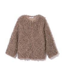 GRL | プードルファーコート(ノーカラージャケット)