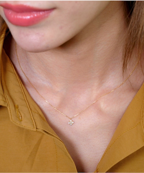 les desseins de DIEU（レデッサンドゥデュー）の「レ デッサン ドゥ デュー 964 フローラ サンク ダイヤモンド ネックレス 0.14ct（ネックレス・レディース・ゴールド・40cm）」の7枚目の写真