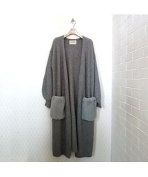 Lilly Lynque | LYLLY LYNQUE　ファーポケット付ロングカーディガン(カーディガン/ボレロ)
