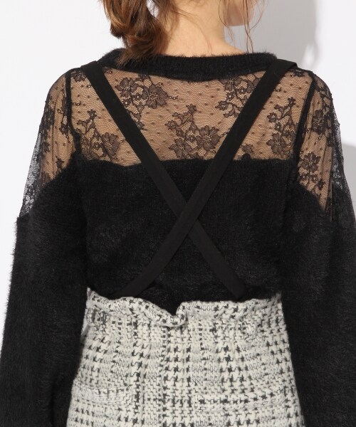 Heather（ヘザー）の「サスツキチェックタイトスカート（スカート・ホワイトベース/グレー系/ブラウン）」の14枚目の写真