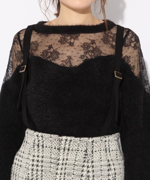 Heather（ヘザー）の「サスツキチェックタイトスカート（スカート・ホワイトベース/グレー系/ブラウン）」の9枚目の写真