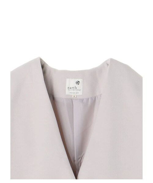 earth music&ecology（アースミュージックアンドエコロジー）の「・ノーカラーコート（ジャケット/アウター・ライトグレー・M）」の3枚目の写真