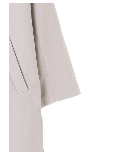 earth music&ecology（アースミュージックアンドエコロジー）の「・ノーカラーコート（ジャケット/アウター・ライトグレー・M）」の4枚目の写真