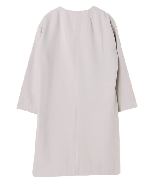 earth music&ecology（アースミュージックアンドエコロジー）の「・ノーカラーコート（ジャケット/アウター・ライトグレー・M）」の2枚目の写真