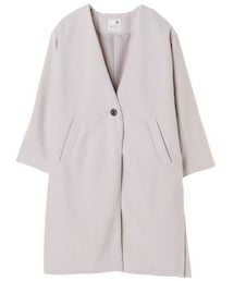 earth music&ecology | ・ノーカラーコート(ジャケット/アウター)