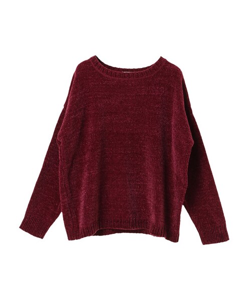 earth music&ecology（アースミュージックアンドエコロジー）の「・モールボリュームスリーブニットプルオーバー（トップス・アイボリー/グレー/キャメル/ブルーグリーン/ネイビー/パープル・F）」の13枚目の写真