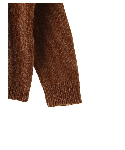 earth music&ecology（アースミュージックアンドエコロジー）の「・モールボリュームスリーブニットプルオーバー（トップス・アイボリー/グレー/キャメル/ブルーグリーン/ネイビー/パープル・F）」の6枚目の写真