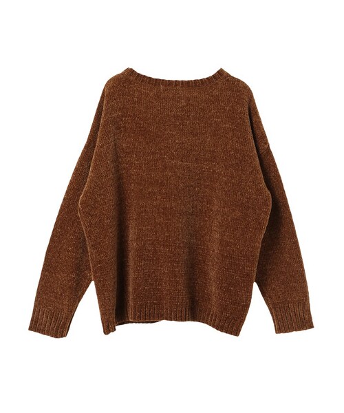 earth music&ecology（アースミュージックアンドエコロジー）の「・モールボリュームスリーブニットプルオーバー（トップス・アイボリー/グレー/キャメル/ブルーグリーン/ネイビー/パープル・F）」の4枚目の写真