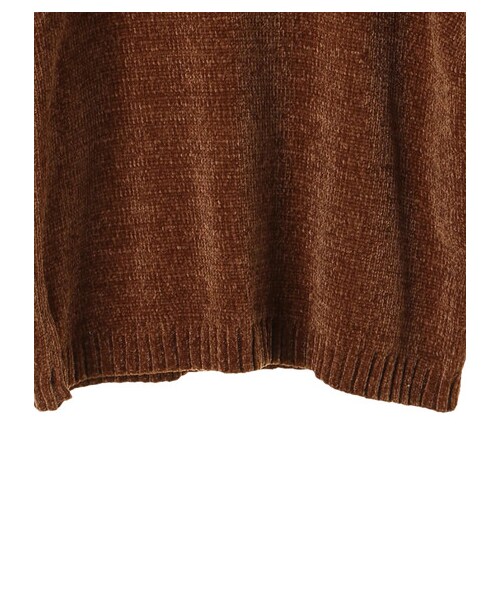 earth music&ecology（アースミュージックアンドエコロジー）の「・モールボリュームスリーブニットプルオーバー（トップス・アイボリー/グレー/キャメル/ブルーグリーン/ネイビー/パープル・F）」の7枚目の写真