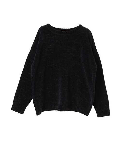 earth music&ecology（アースミュージックアンドエコロジー）の「・モールボリュームスリーブニットプルオーバー（トップス・アイボリー/グレー/キャメル/ブルーグリーン/ネイビー/パープル・F）」の12枚目の写真