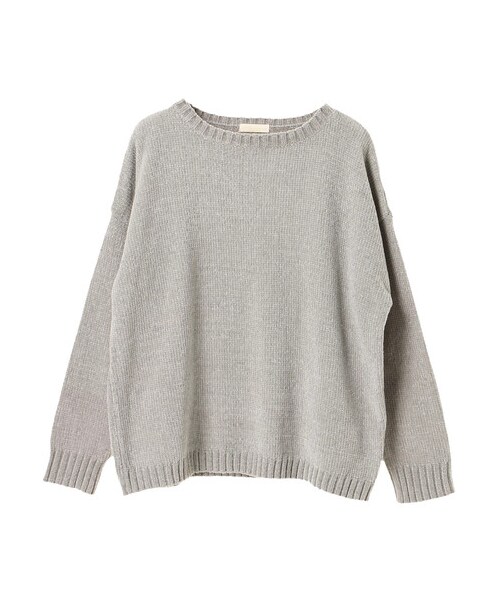 earth music&ecology（アースミュージックアンドエコロジー）の「・モールボリュームスリーブニットプルオーバー（トップス・アイボリー/グレー/キャメル/ブルーグリーン/ネイビー/パープル・F）」の9枚目の写真