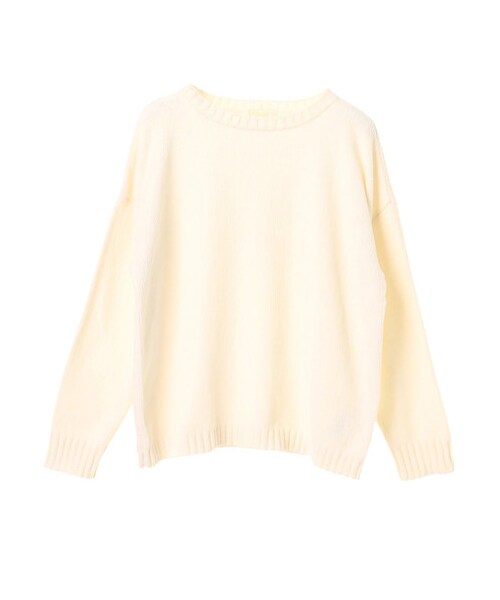 earth music&ecology（アースミュージックアンドエコロジー）の「・モールボリュームスリーブニットプルオーバー（トップス・アイボリー/グレー/キャメル/ブルーグリーン/ネイビー/パープル・F）」の8枚目の写真