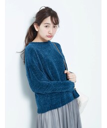earth music&ecology | ・モールボリュームスリーブニットプルオーバー(トップス)