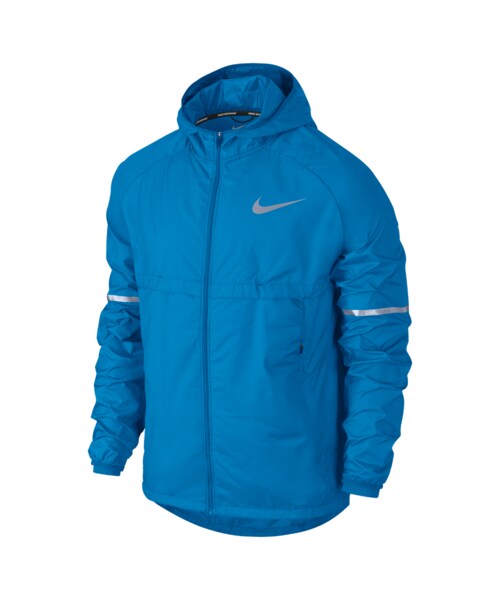NIKE(ナイキ)の「ナイキ シールド メンズ ランニングジャケット(ウェア > アウター&ベスト・メンズ・ライトフォトブルー・S/M/L/XL)」の1枚目の写真