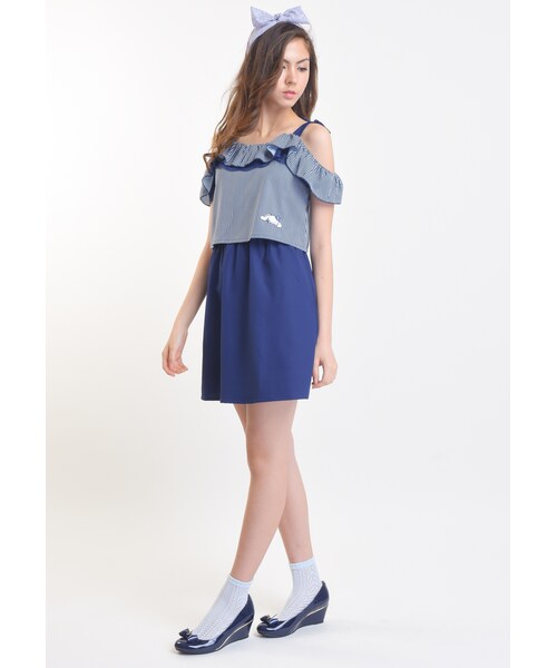 L'zzie（リジー）の「PREORDER CINNAMOROLL LAYER DRESS（ワンピース/ドレス・レディース・LightBlue/DarkBlue・S/M/L/XL）」の7枚目の写真