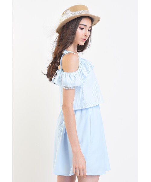 L'zzie（リジー）の「PREORDER CINNAMOROLL LAYER DRESS（ワンピース/ドレス・レディース・LightBlue/DarkBlue・S/M/L/XL）」の2枚目の写真